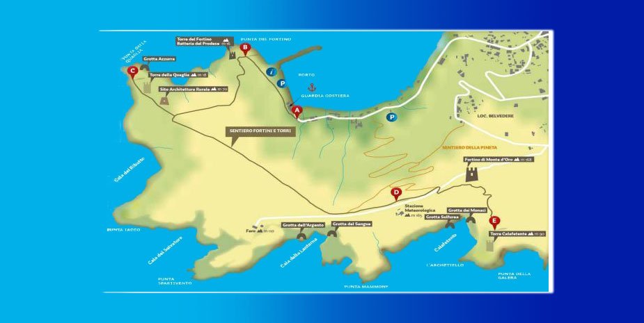 Il sentiero panoramico "Fortini e Torri" di Capo Palinuro
